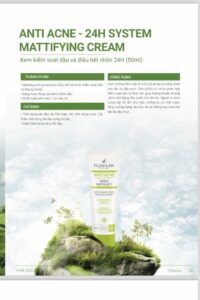 Kem dưỡng ẩm và kiểm soát dầu Floslek Anti Acne Mattifying Cream 50ml mẫu mới